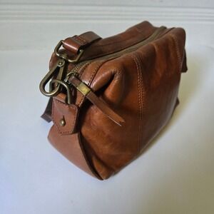 Madewell Mini Glasglow Brown Leather Crossbody Handbag